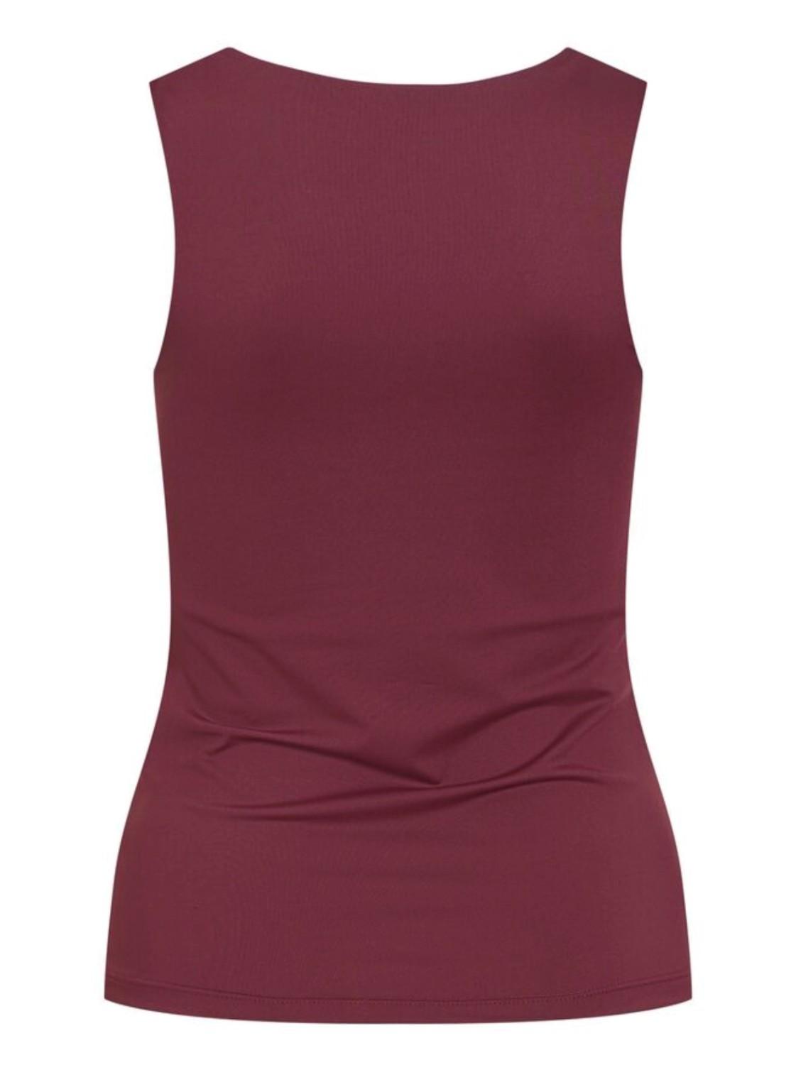 VILA Vikenza Tank Top port royale burgunder noos, bilde 2 av 6
