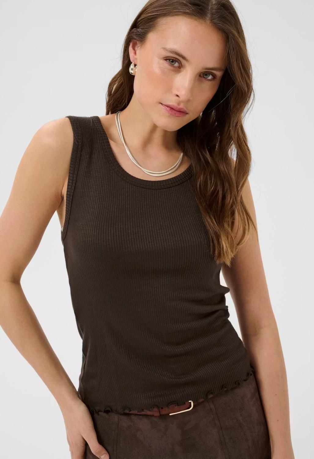 Saint Tropez OlaliaSZ tank top chocolate brown, bilde 1 av 5