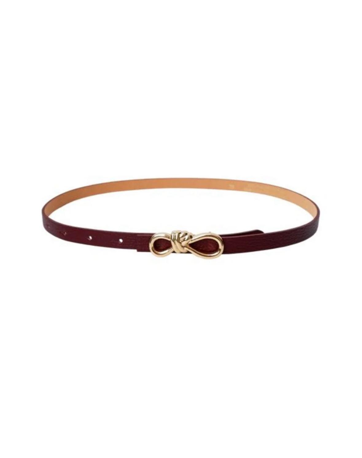 Black Colour BCSOPHY bow belt wine burgunder, bilde 1 av 1