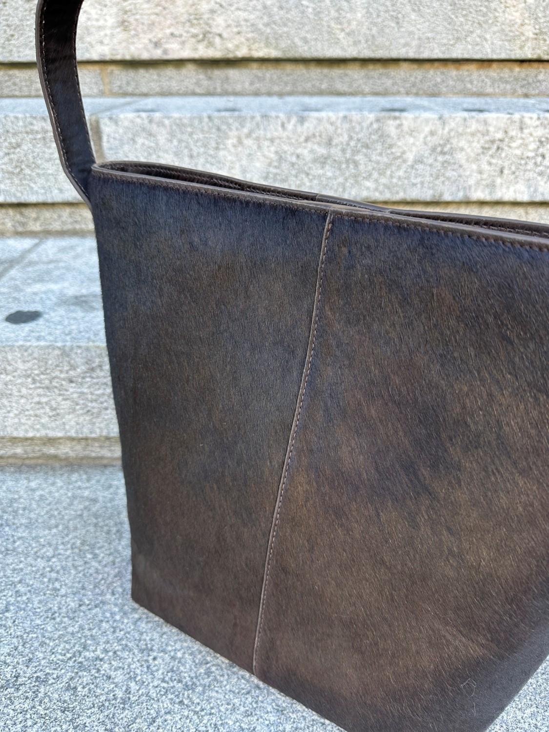 ROUGE EDIT Roujanni cow leather bag seal brown, bilde 2 av 3