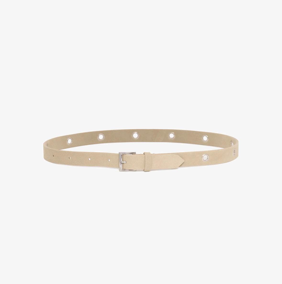 Soaked In Luxury SLCalilje Eyelets suede belt Sand, bilde 2 av 3