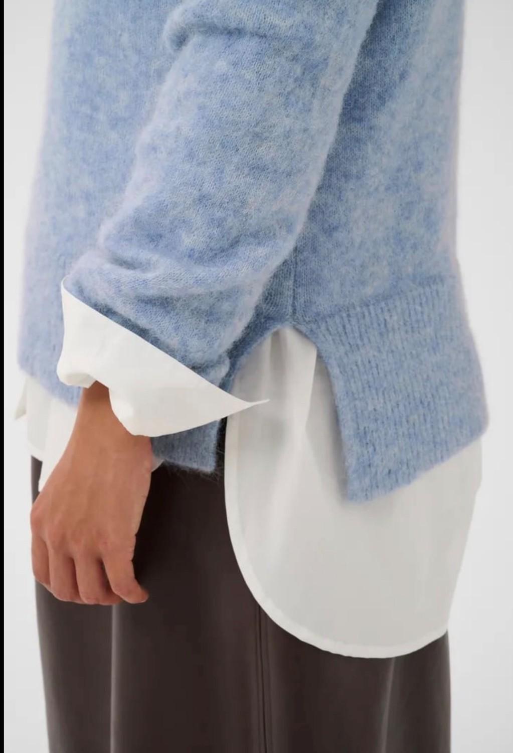 Culture CUbiebber cacheia pullover forever blue melange, bilde 3 av 5