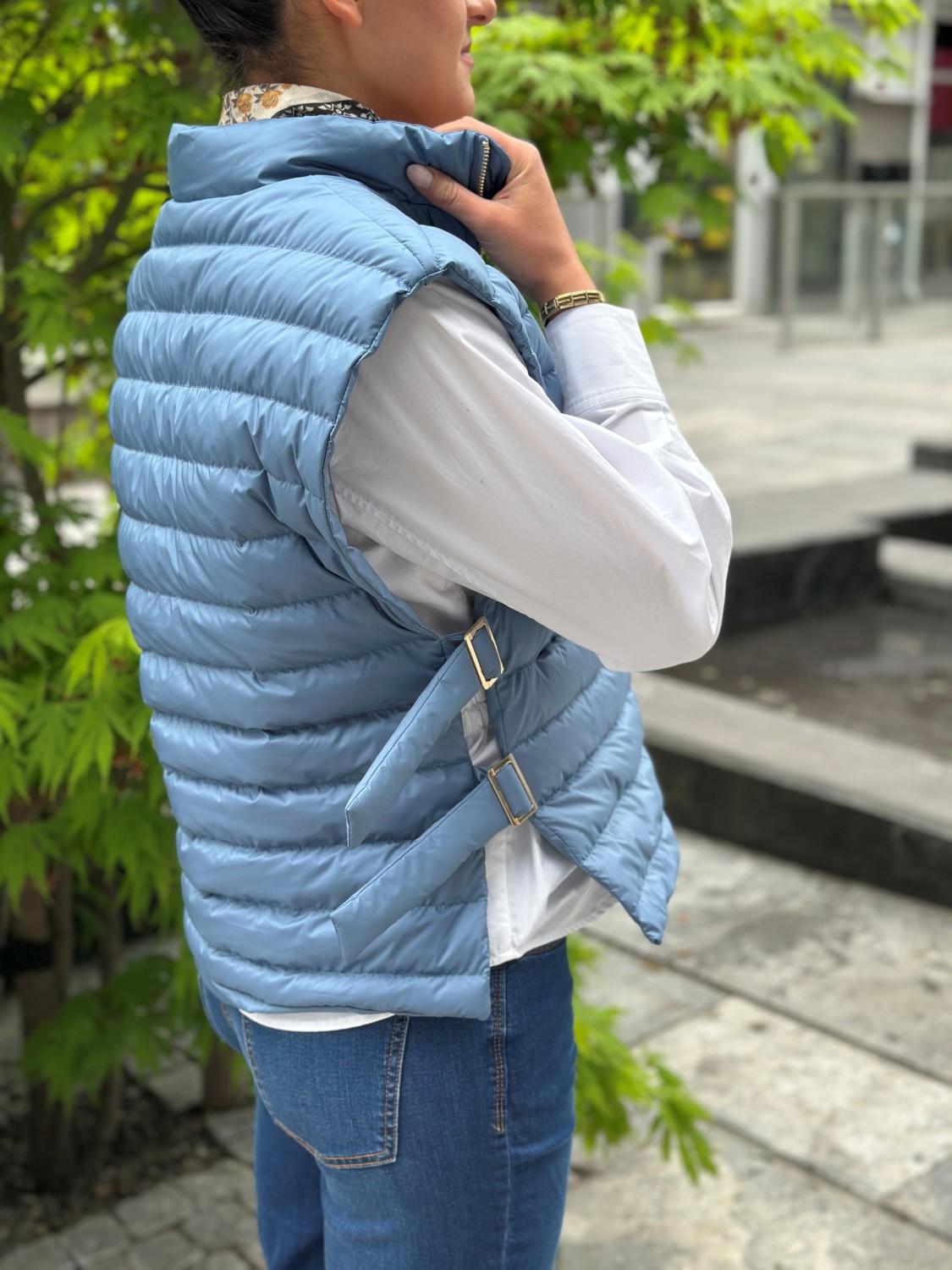 THOQ Dun THOQ dunvest sommerlett jeansblå, bilde 3 av 7