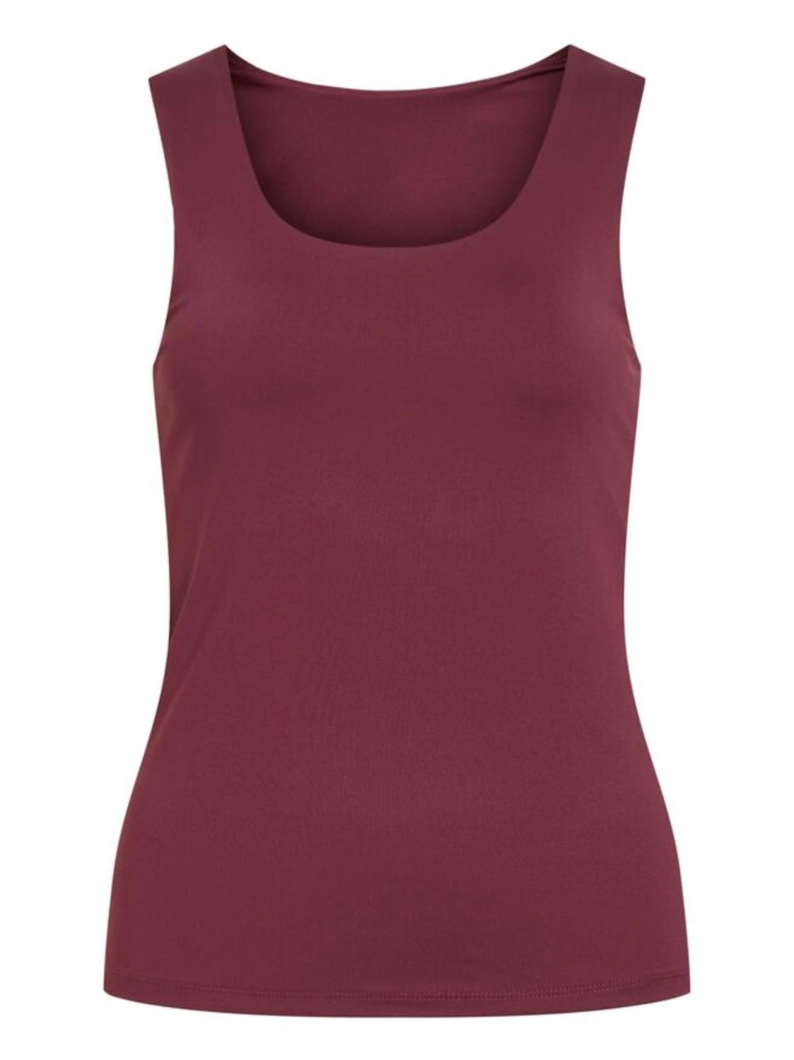 VILA Vikenza Tank Top port royale burgunder noos, bilde 1 av 6