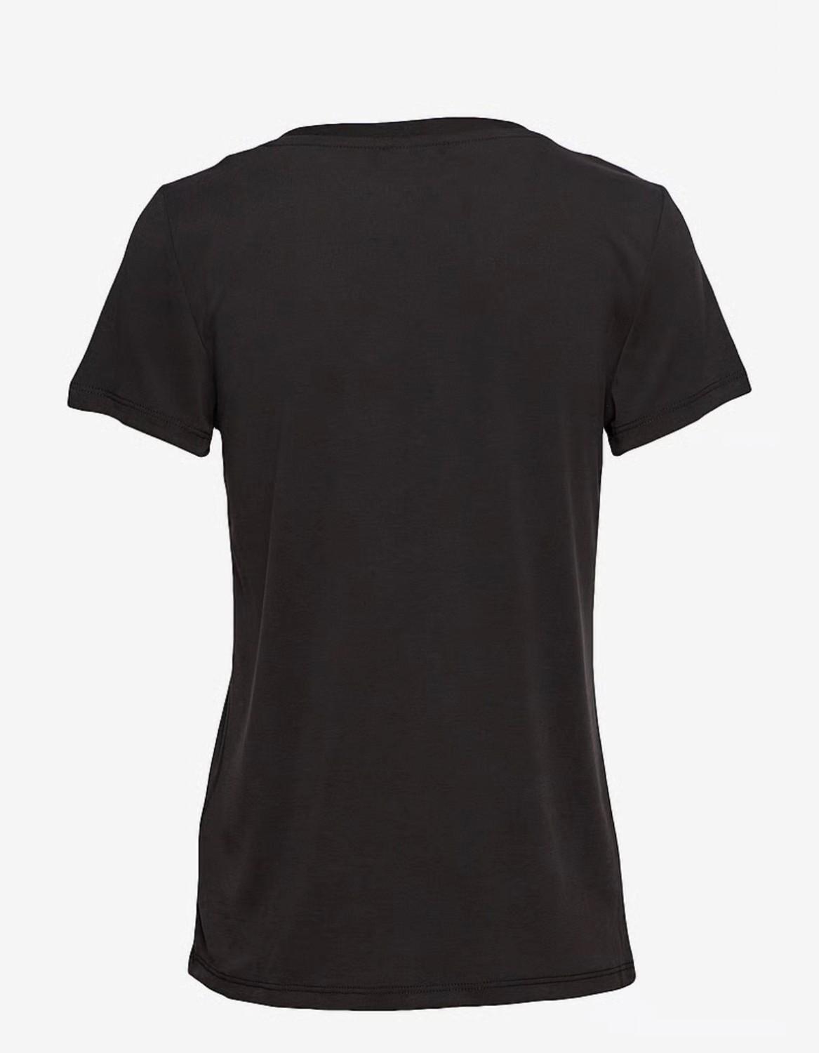 Soaked In Luxury SLColumbine v-neck ss sort, bilde 2 av 3