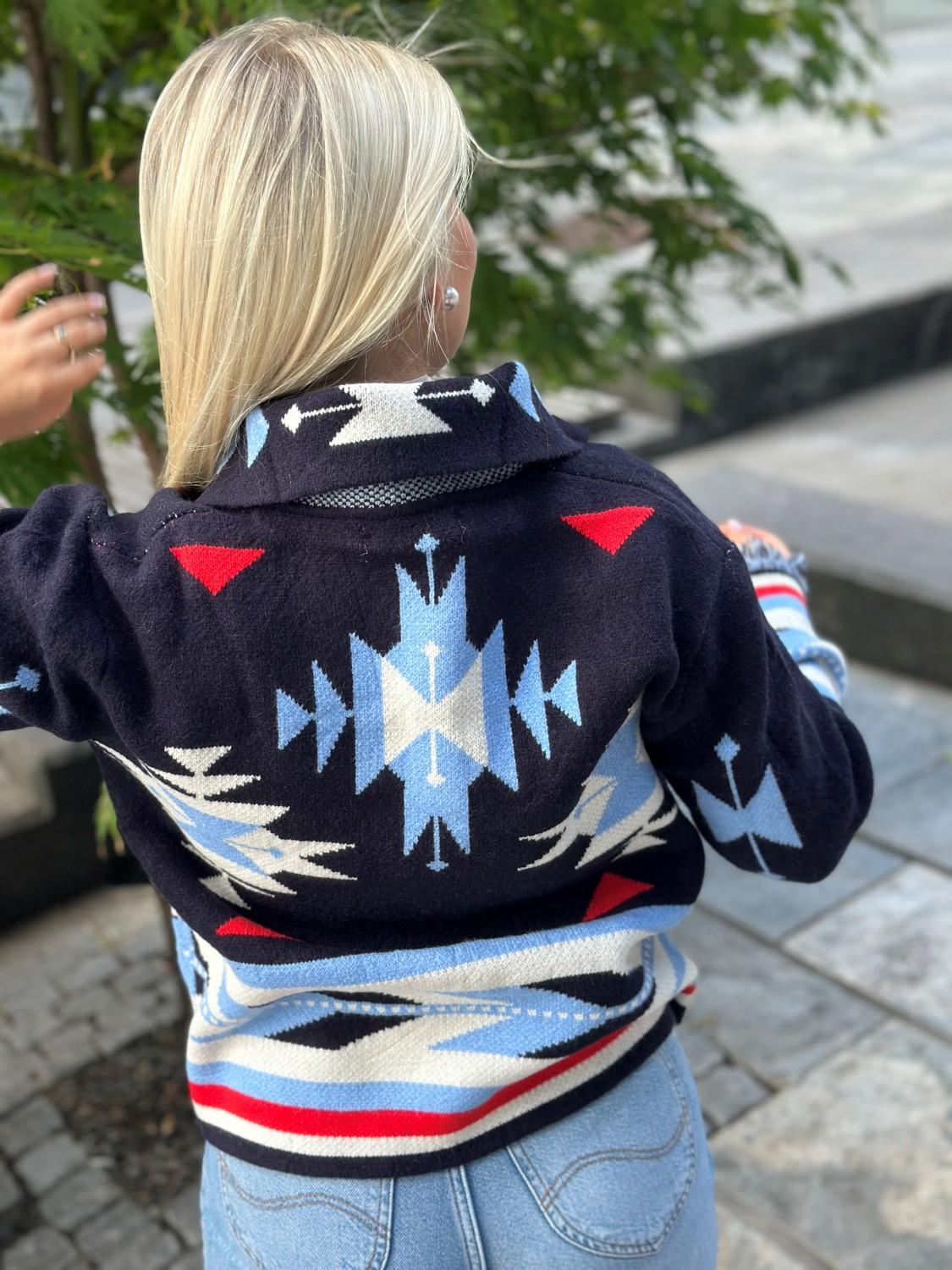 LECOCO Betty Cardigan Navy, bilde 3 av 3
