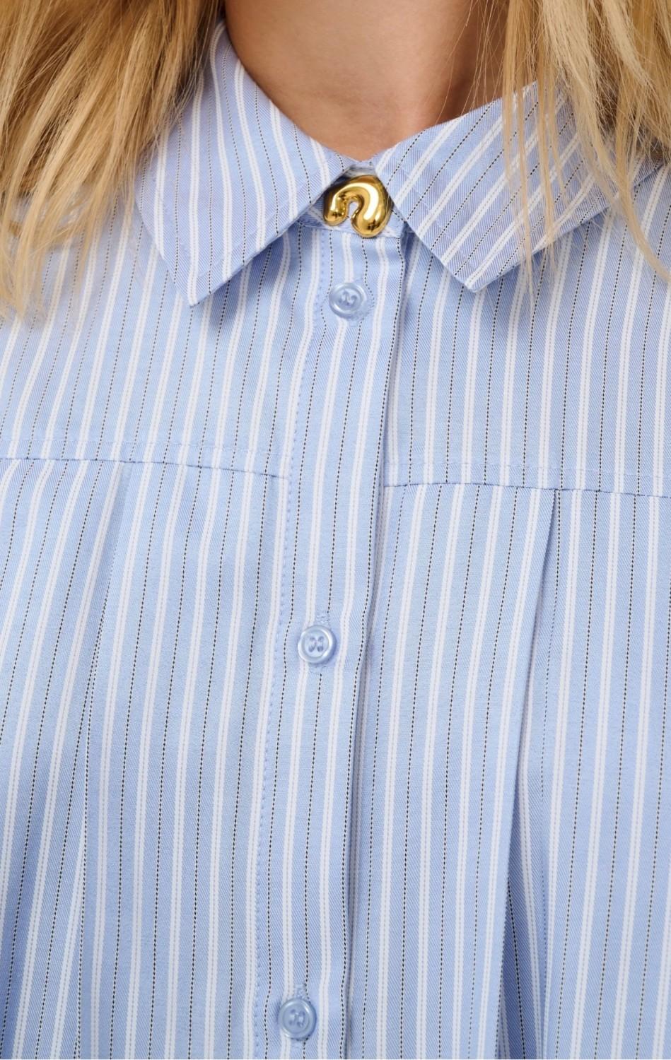 CUmanga shirt blue/white stripe, bilde 4 av 4