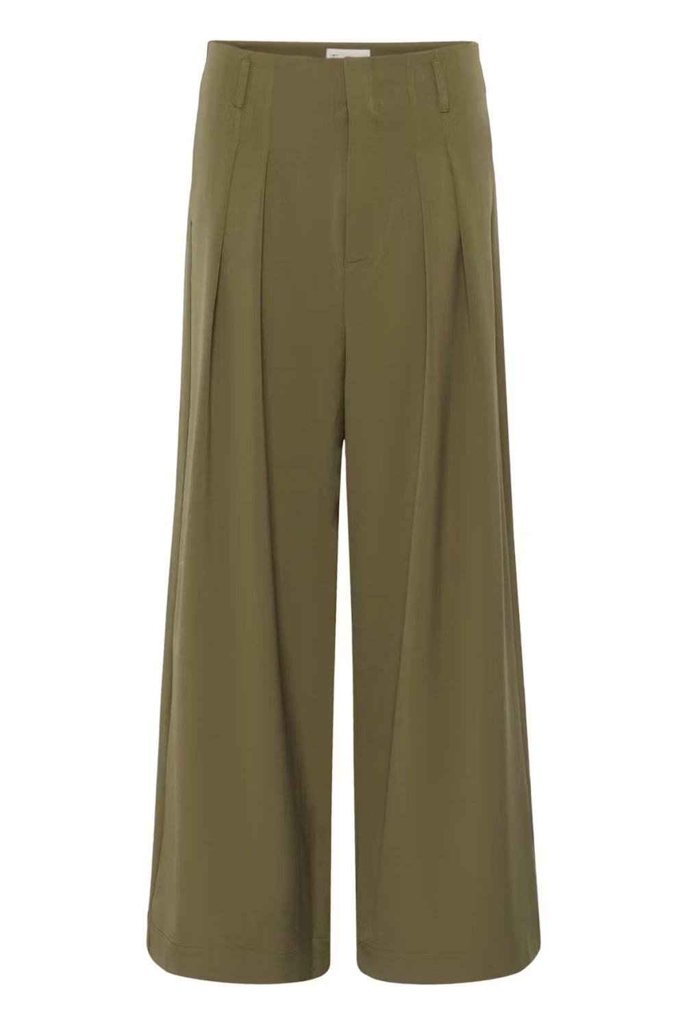 My Essential Wardrobe MWHace sille high wide pant capers grønn, bilde 1 av 12