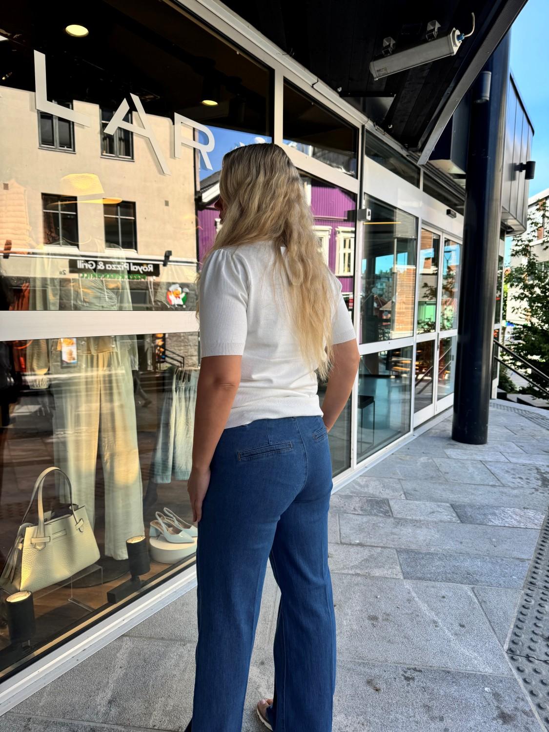 My Essential Wardrobe Jeans wide 30 the lara 115 medium clear blue wash, bilde 4 av 5