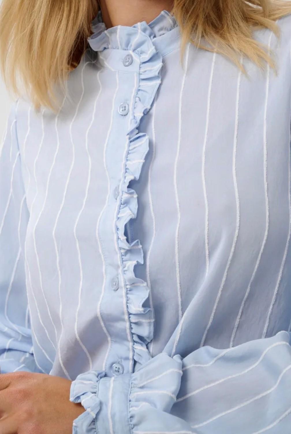 Culture CUarin bluse blå/hvit stripe, bilde 2 av 4