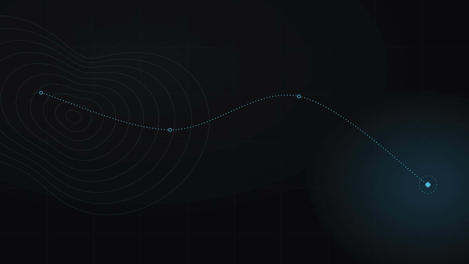 Stylized map artwork for "How to Create a Logo for Your Business Essential Steps for Lasting Brand Impact": a plotted route with waypoints in the Creative Nomads cartography style
