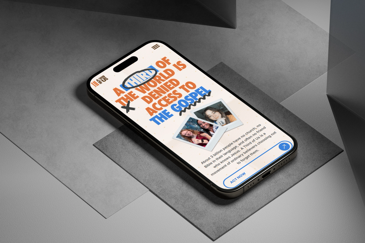A Third of Us mobile site screens