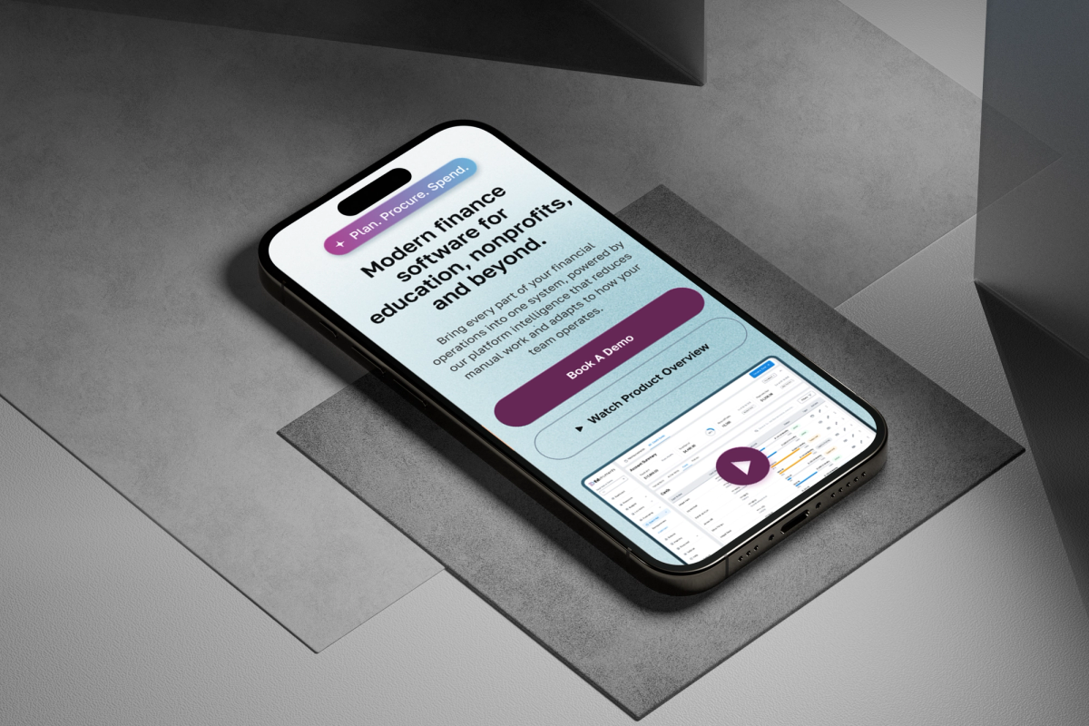 Edstruments mobile site screens