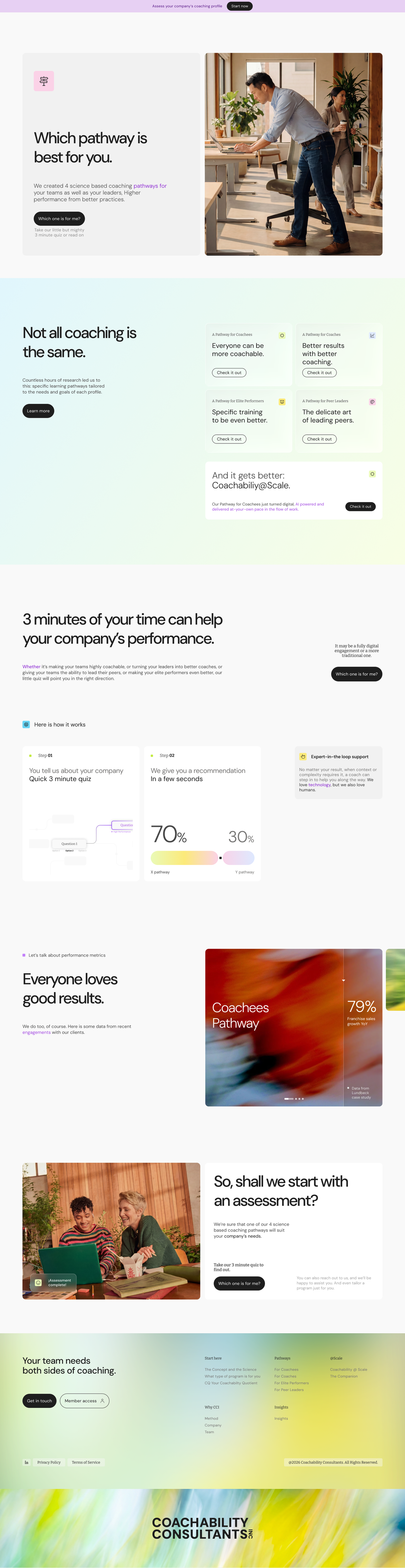 Coachability - The website