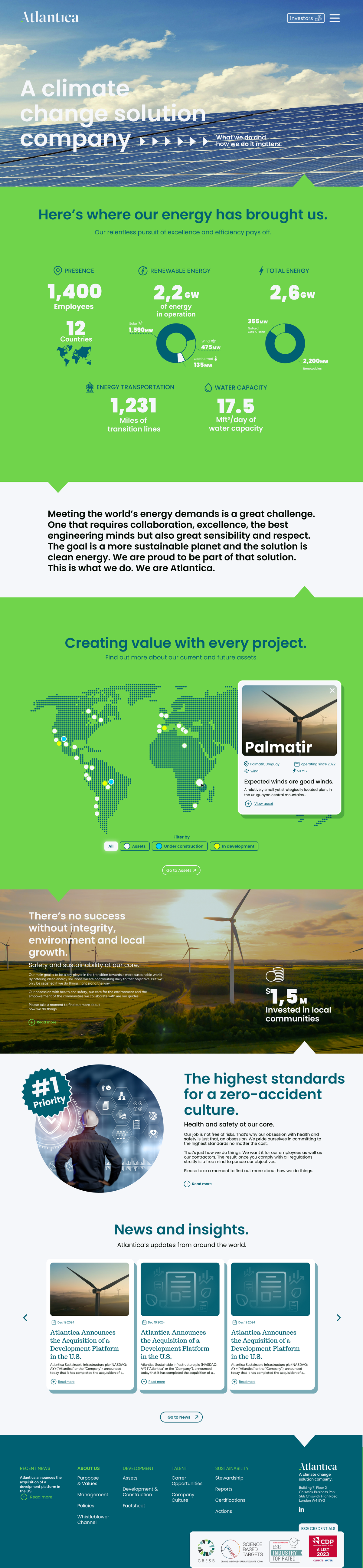 Atlantica's 2025 website