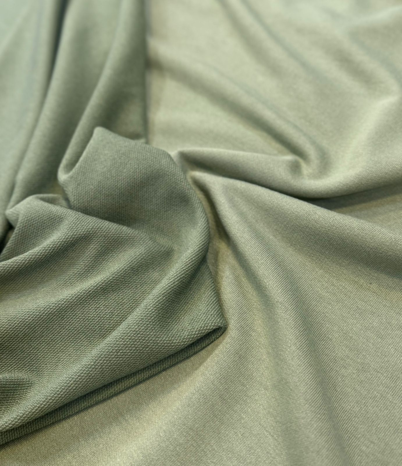 Camiseta Terry Verde Malva X Metros | Tela Deportiva