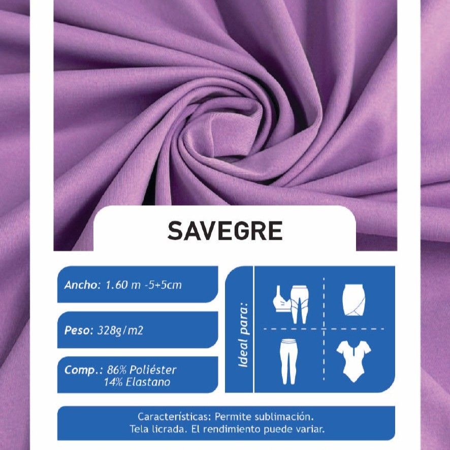 Savegre Azul Navy X Metros | Tela Licrada - Vista 3