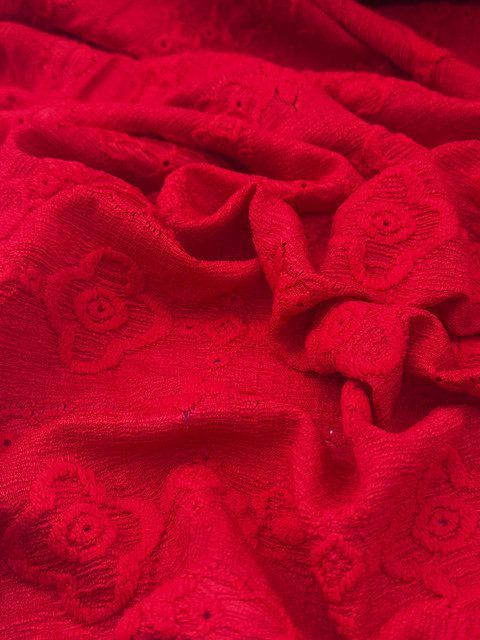 Tamarindo Rojo Brillante X Metros | Tela Grabada