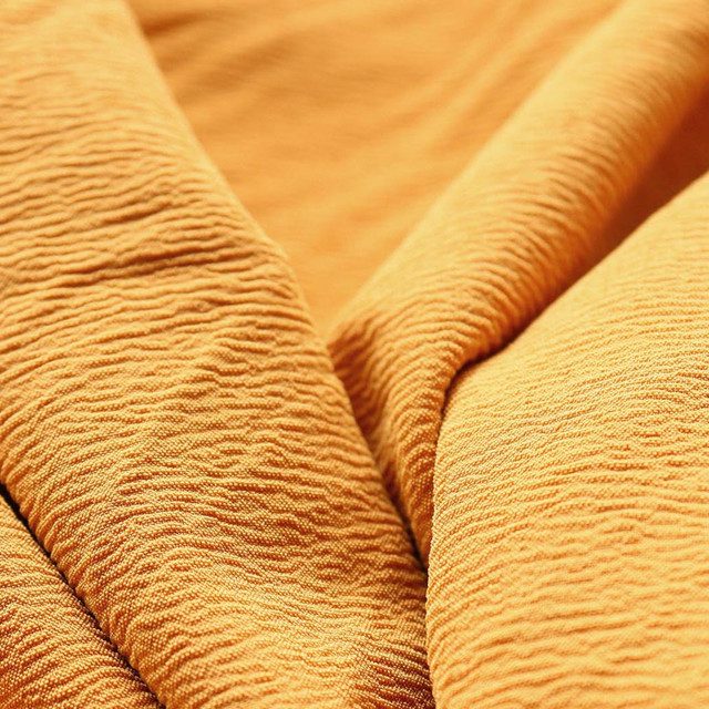 Chifon Crepe Mostaza X Metros | Tela Liviana