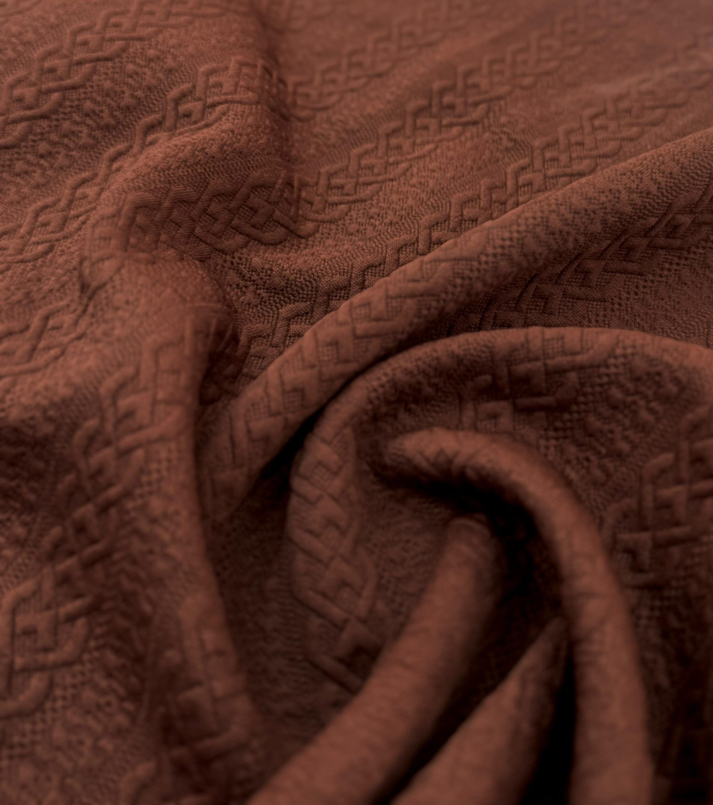 Jacquard Nudo Mocha X Metros | Tela Texturizada