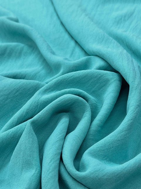 Crepe Menta Oscuro X Metros | Tela Liviana