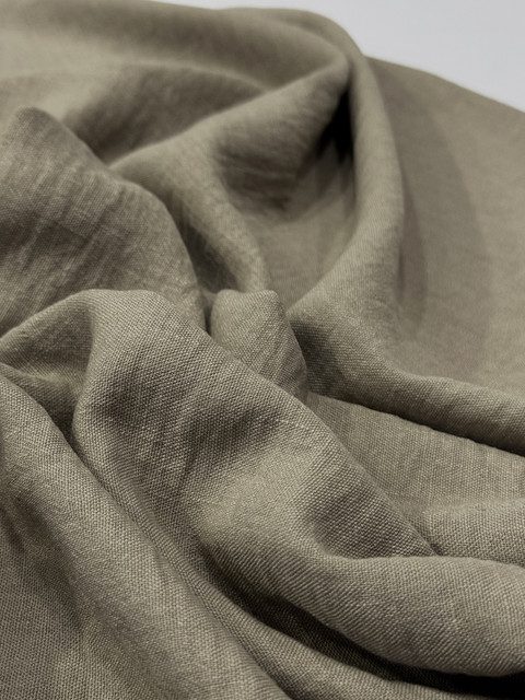 Lino Cabuya Khaki X Metros | Tela Liviana