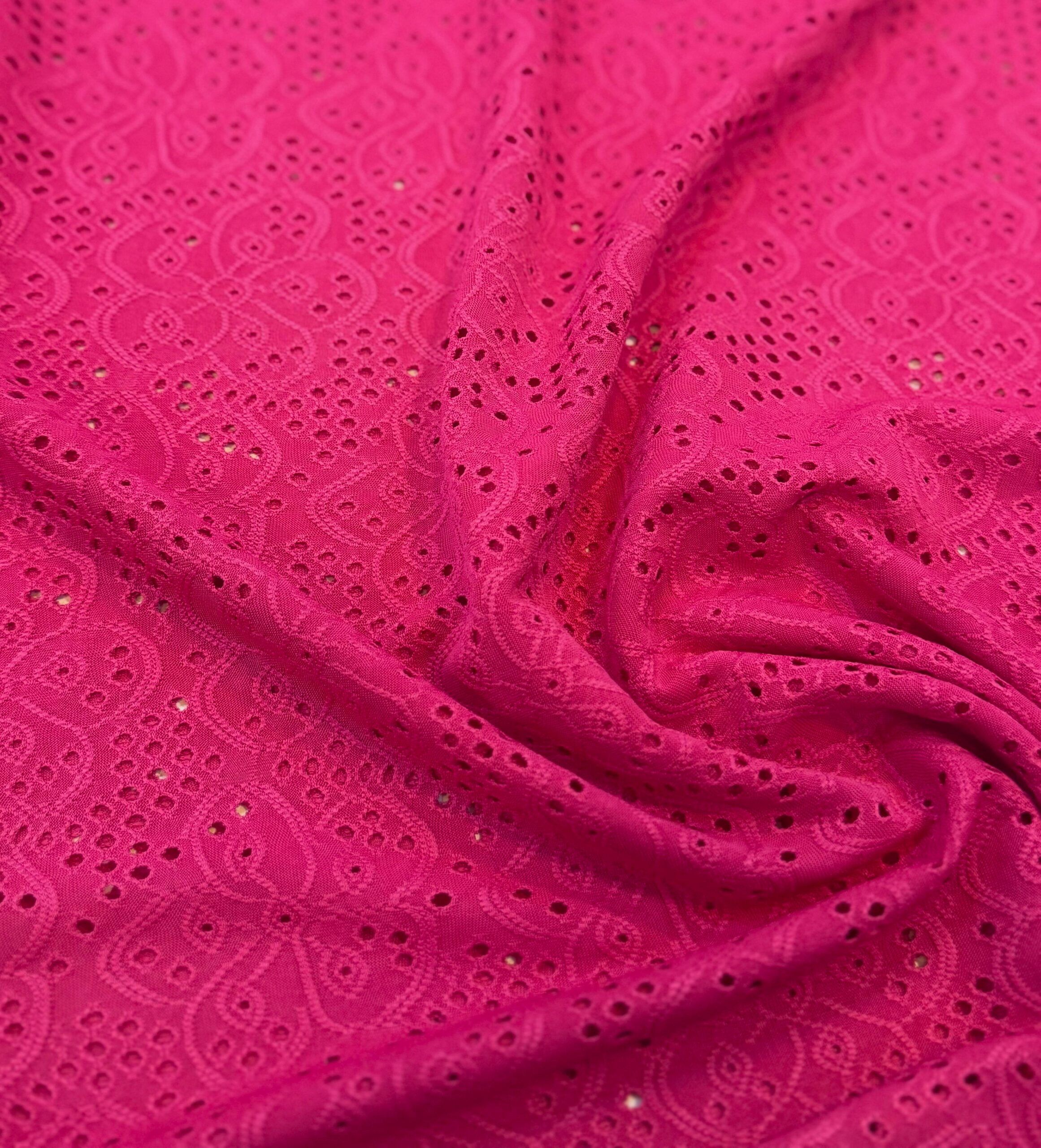 Jacquard Gaia Fucsia X Metros | Tela Ojalillo