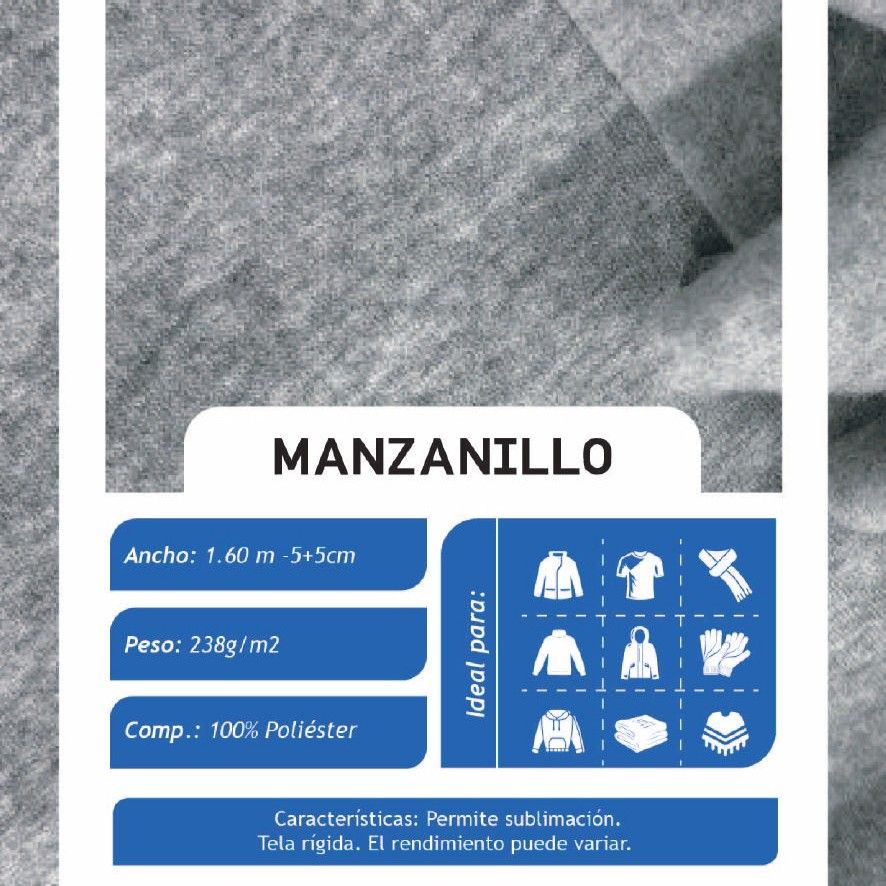 Manzanillo Blanco X Metros | Tela Rígida - Vista 2