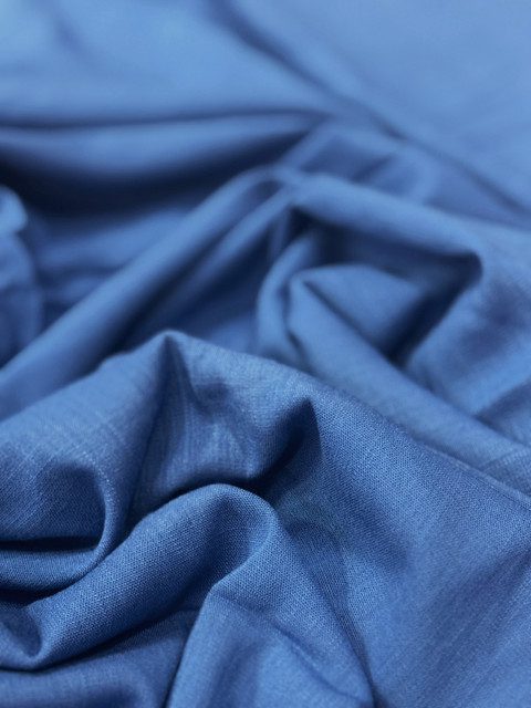 Lino Cahuita Azul Petróleo X Metros | Tela Liviana