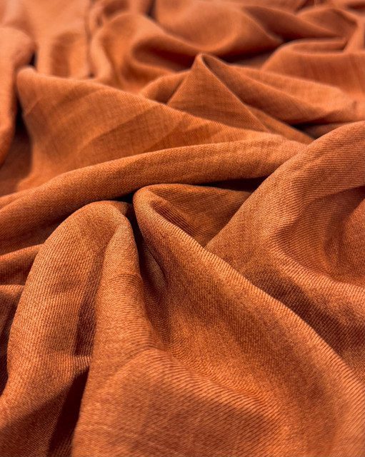 Lino Poliester Terracota X Metros | Tela Liviana