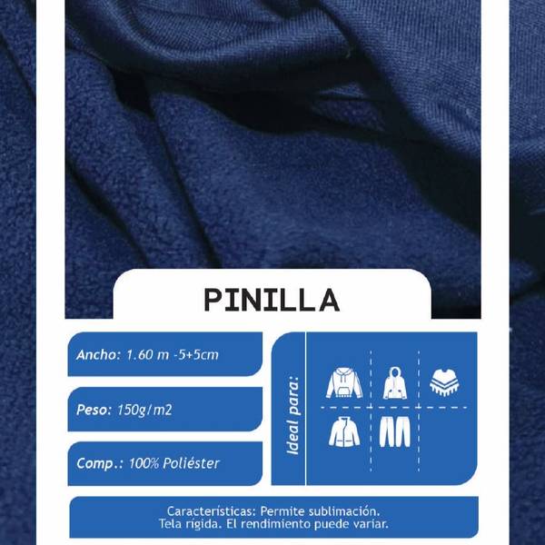 Pinilla Azul Oscuro X Metros | Tela Rígida - vista 3