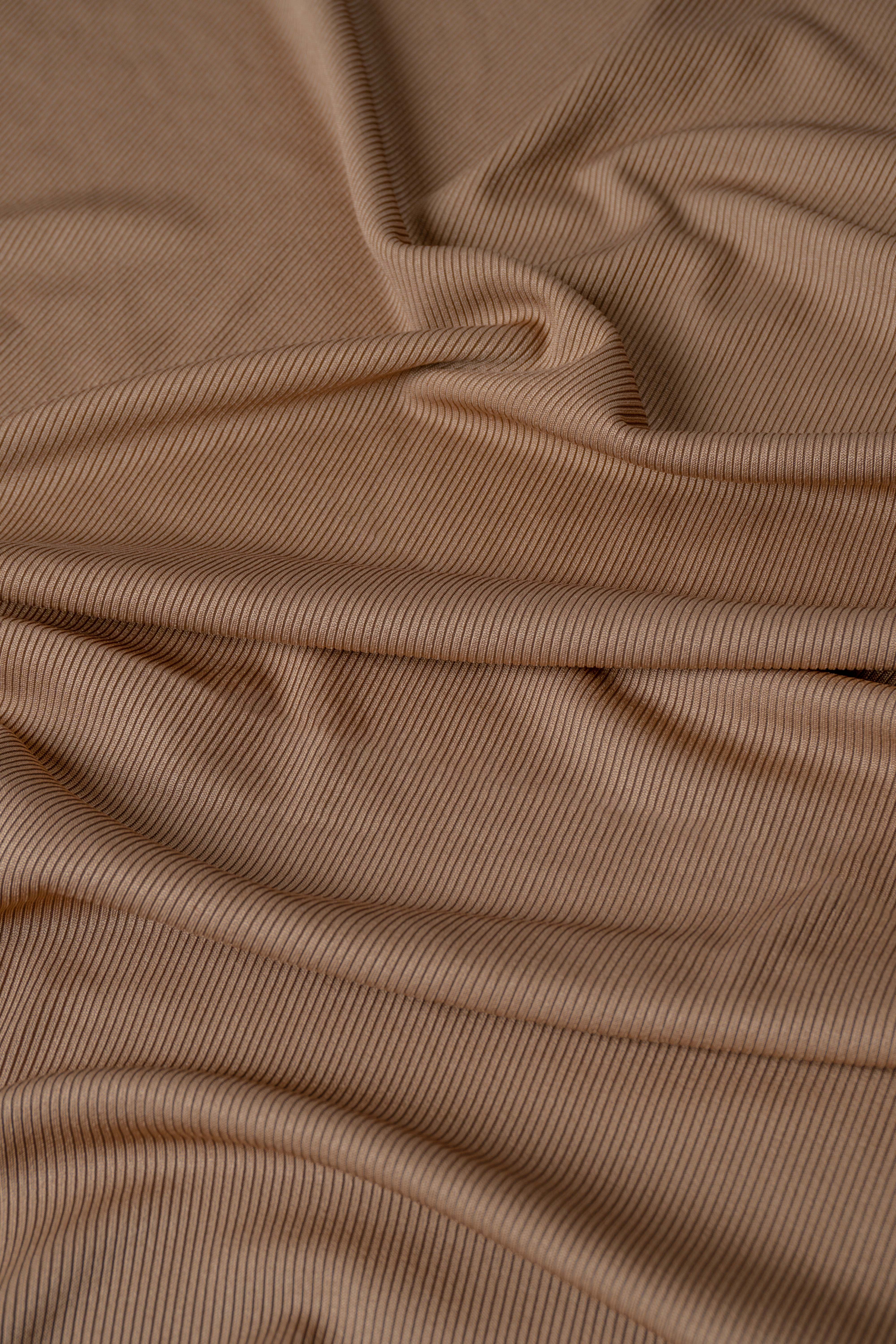 Rib 2x2 Khaki X Metros | Tela Acanalada - Vista 2