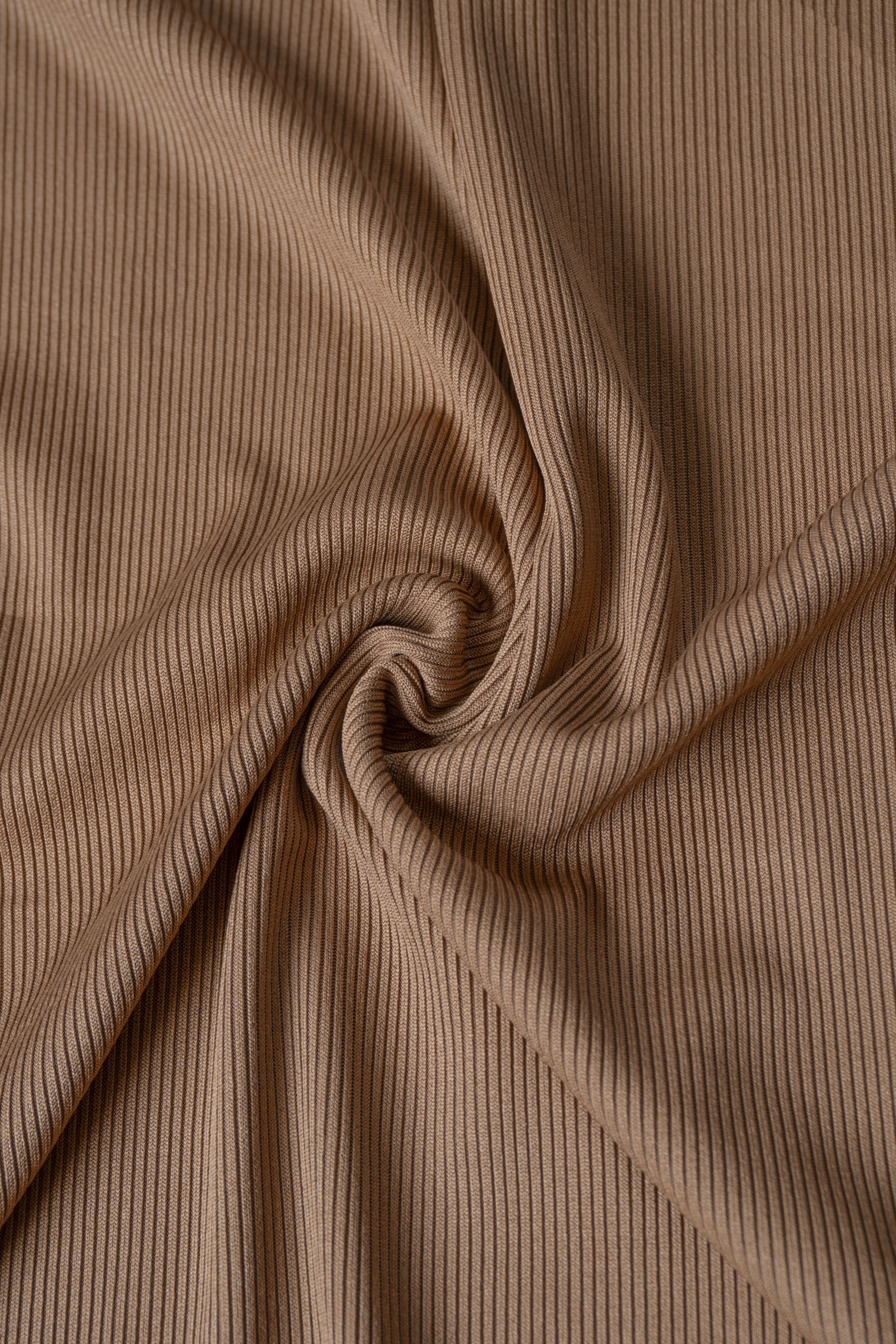 Rib 2x2 Khaki X Metros | Tela Acanalada