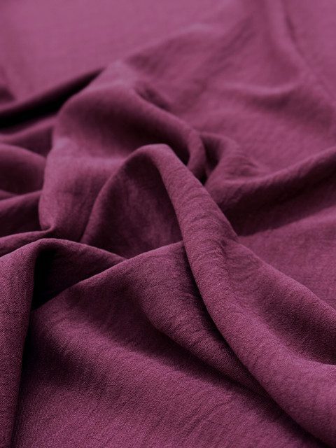 Crepe Vino Tinto X Metros | Tela Liviana