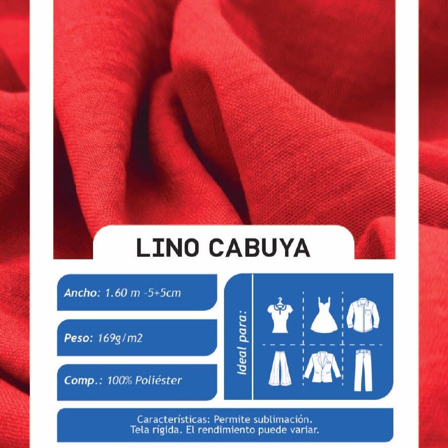 Lino Cabuya Khaki X Metros  | Tela Liviana - Vista 2