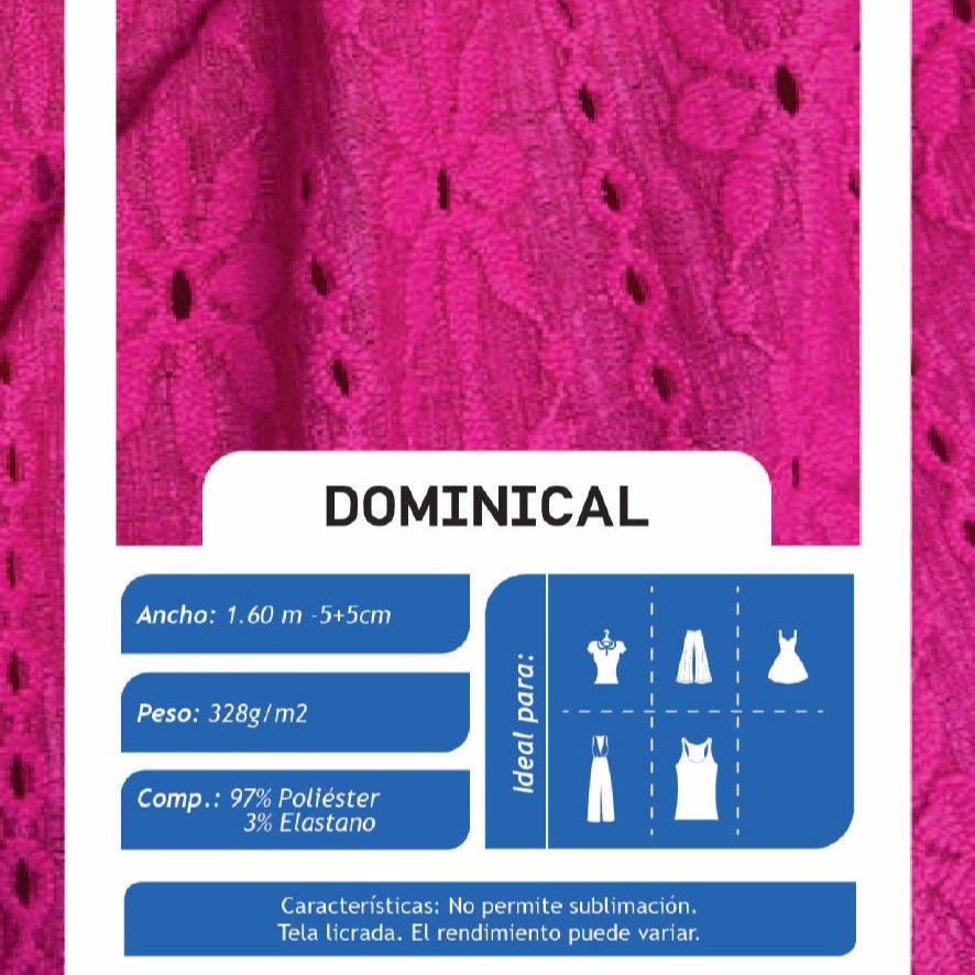 Dominical Blanco X Metros | Tela Ojalillo - Vista 2