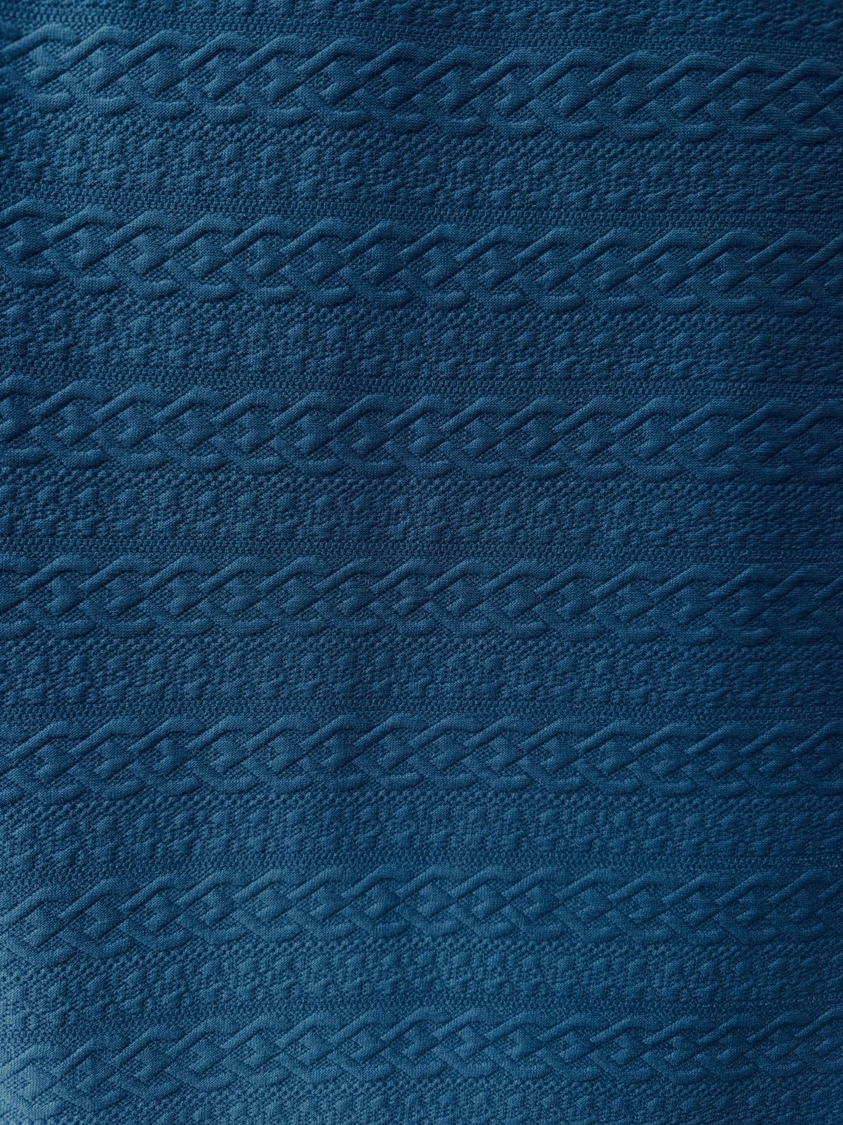 Jacquard Nudo Azul Índigo X Metros | Tela Texturizada