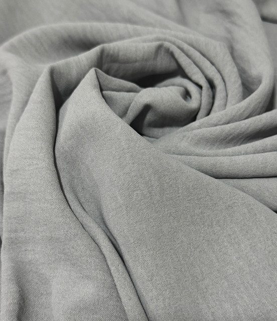Crepe Gris Claro X Metros | Tela Liviana
