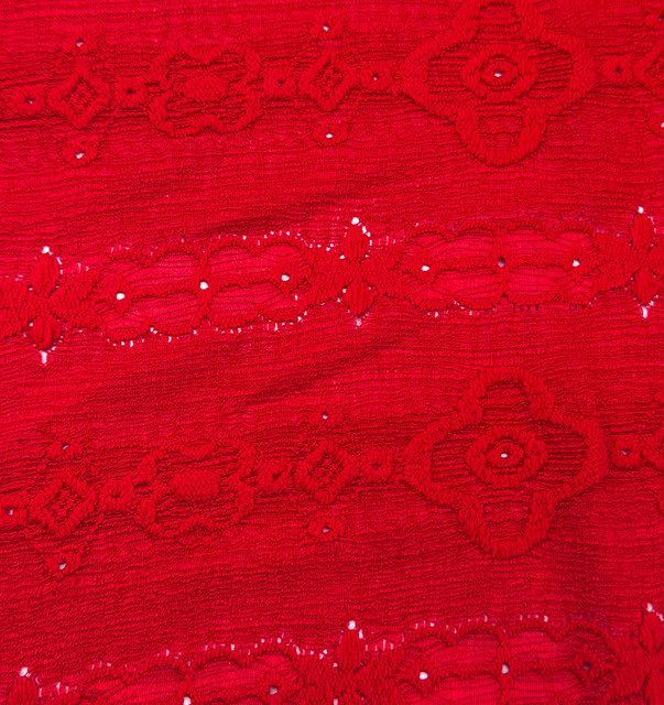 Tamarindo Rojo Brillante X Metros  | Tela Grabada - Vista 2