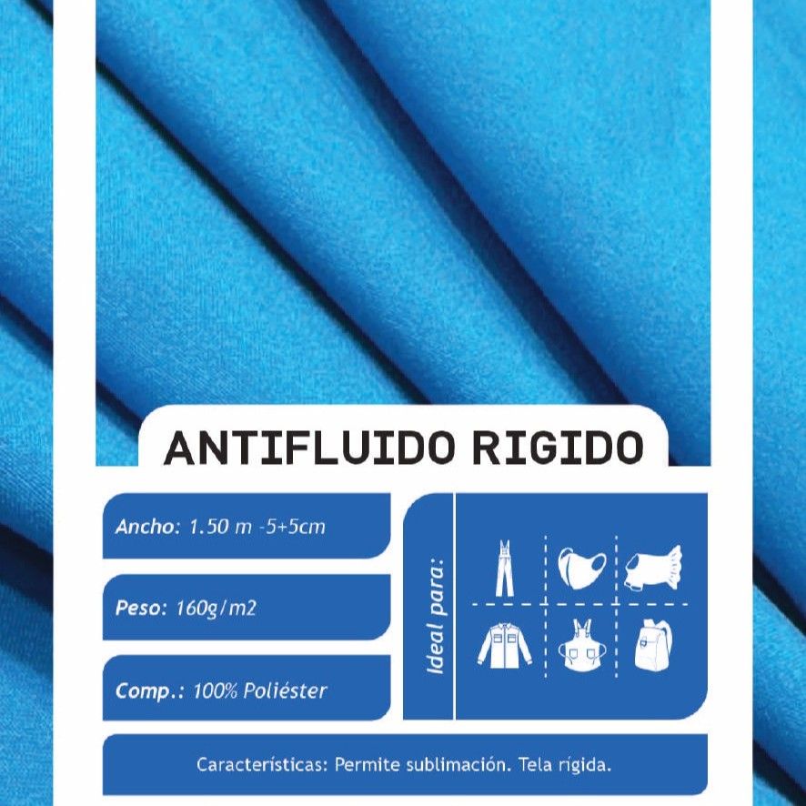 Antifluido Rígido Verde Militar X Metros | Tela para Uniformes - Vista 3