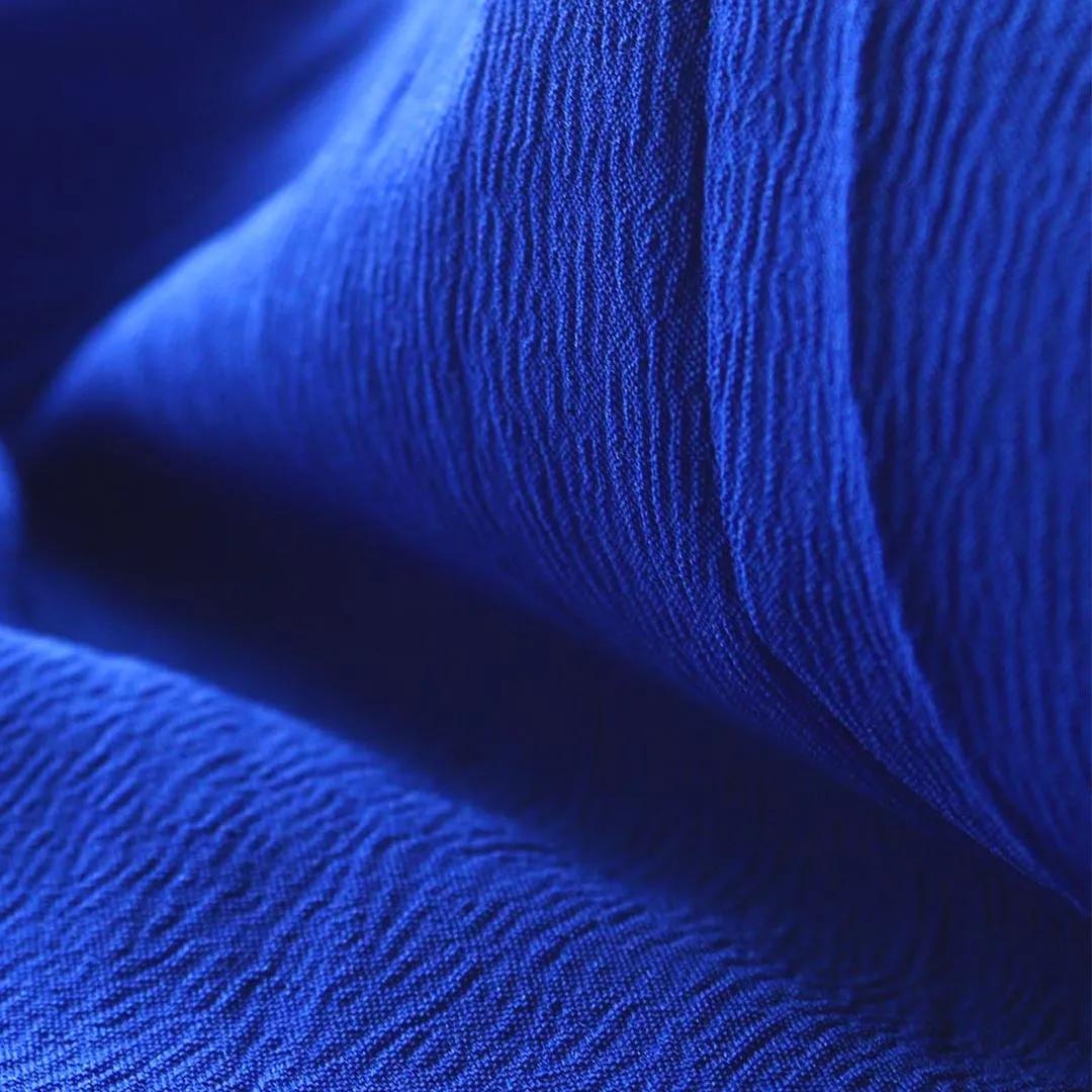 Chifon Crepe Azul Rey X Metros | Tela Liviana