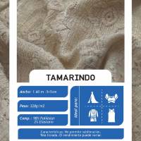 Tamarindo Blanco X Metros  | Tela Grabada - Vista 3
