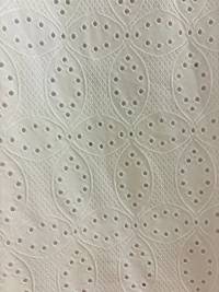 Jacquard Cruces Blanco X Metros | Tela Ojalillo - Vista 1