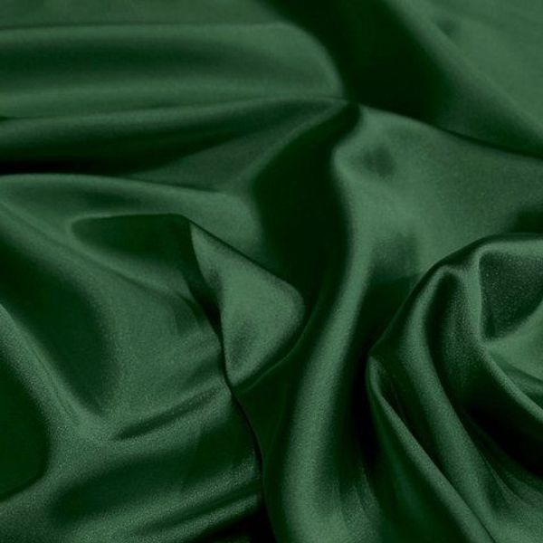 Satin Verde Oscuro X Metros | Tela Elegante