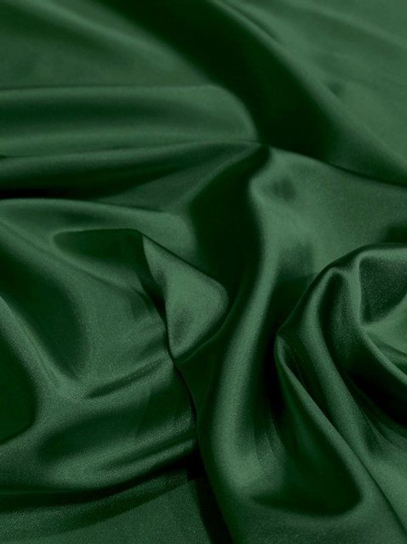 Satin Verde Oscuro X Metros | Tela Elegante