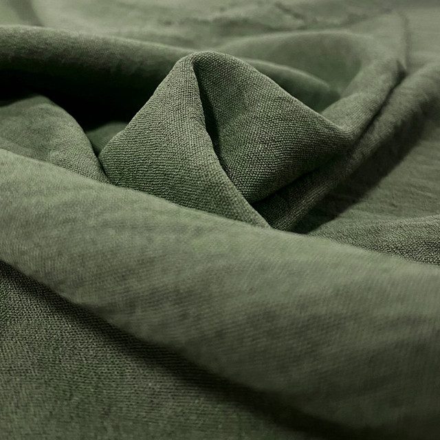 Crepe Verde Militar X Metros | Tela Liviana