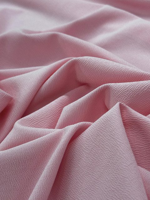 Chifon Crepe Rosado Claro X Metros | Tela Liviana