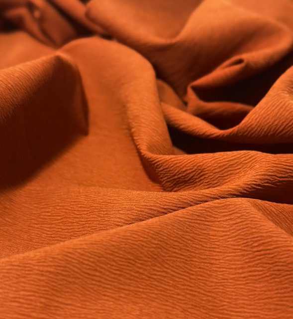 Chifon Crepe Terracota X Metros | Tela Liviana
