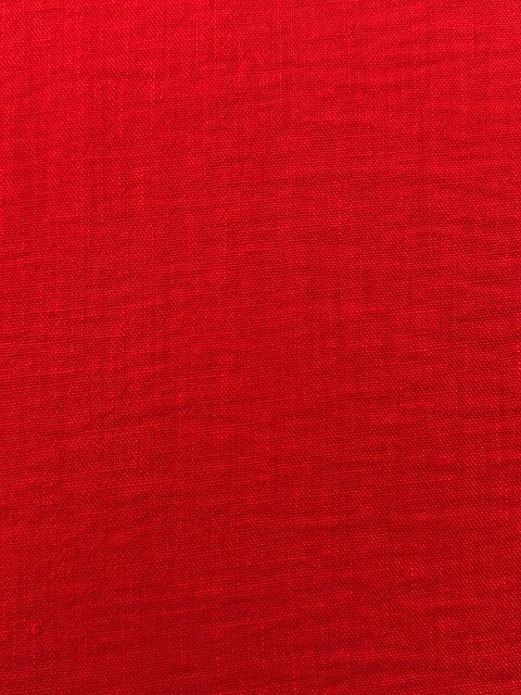 Lino Cabuya Rojo Brillante X Metros  | Tela Liviana - Vista 2