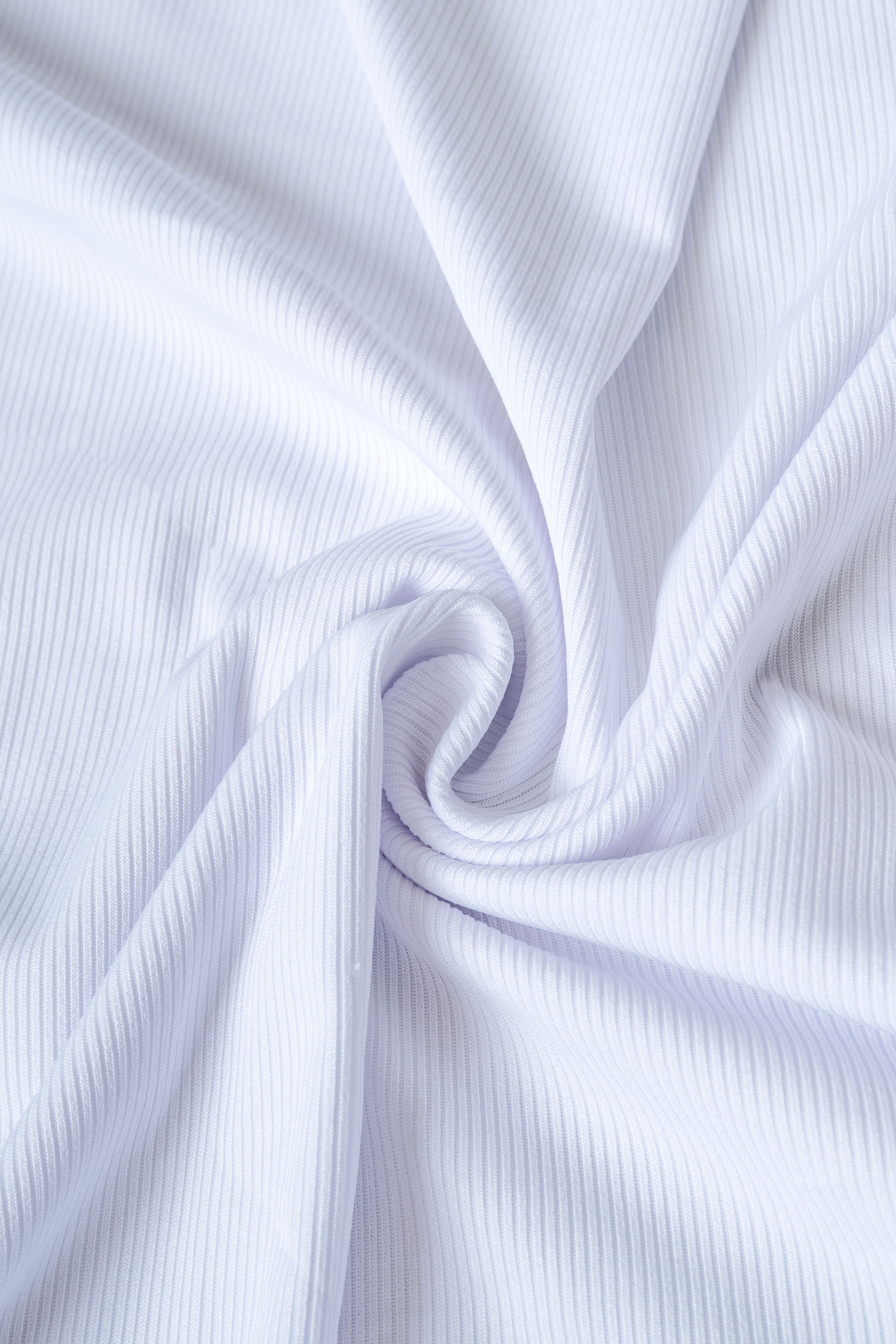 Rib 2x2 Blanco X Metros | Tela Acanalada